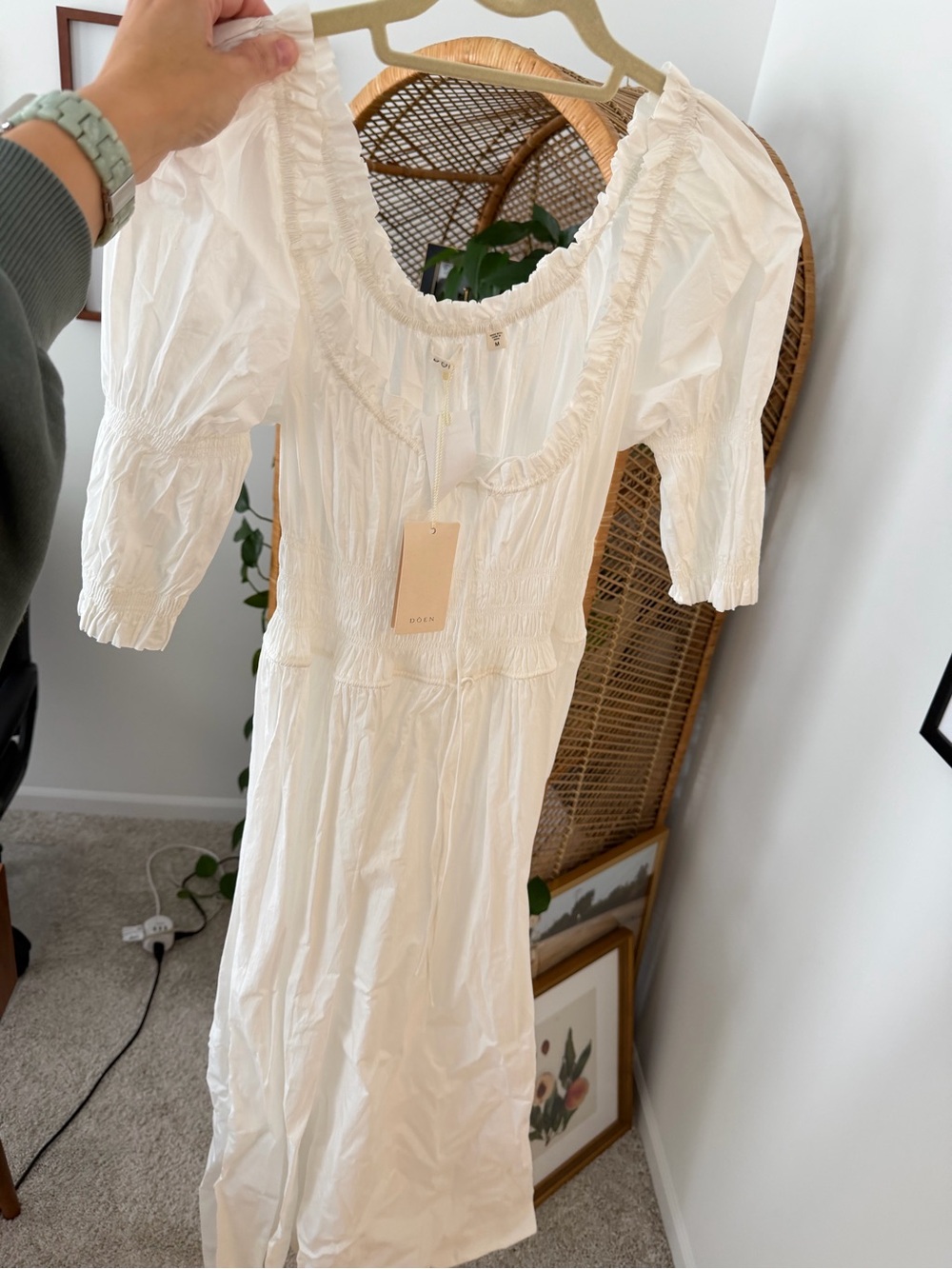 Doen Ischia Dress - M - NWT - Color Salt (White) - Picture 6 of 7